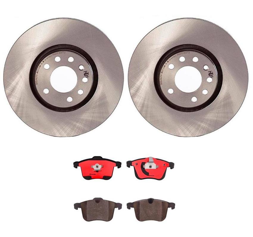 SAAB Brembo Brakes Kit - Pads and Rotors Front (314mm) (Ceramic) 93188113 - Brembo 3119675KIT